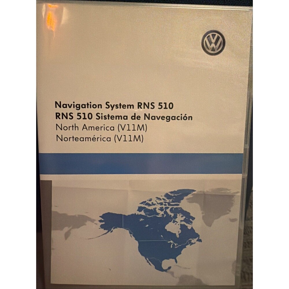 Volkswagen Navigation Map Navigation Disc N. America RNS 510 VW 2016 W/ Booklet